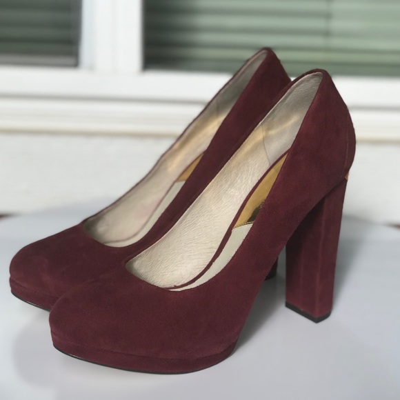 MICHAEL Michael Kors Shoes - Michael Kors Burgundy suede pumps size 7.5